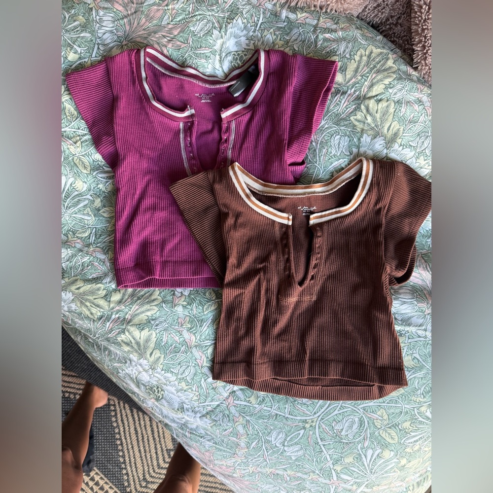 Urban Outfitters Ribbed Crop Tops